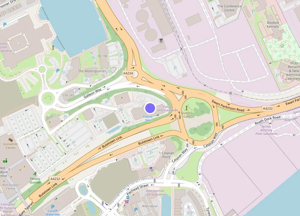 Map: Future Inn Cardiff Bay